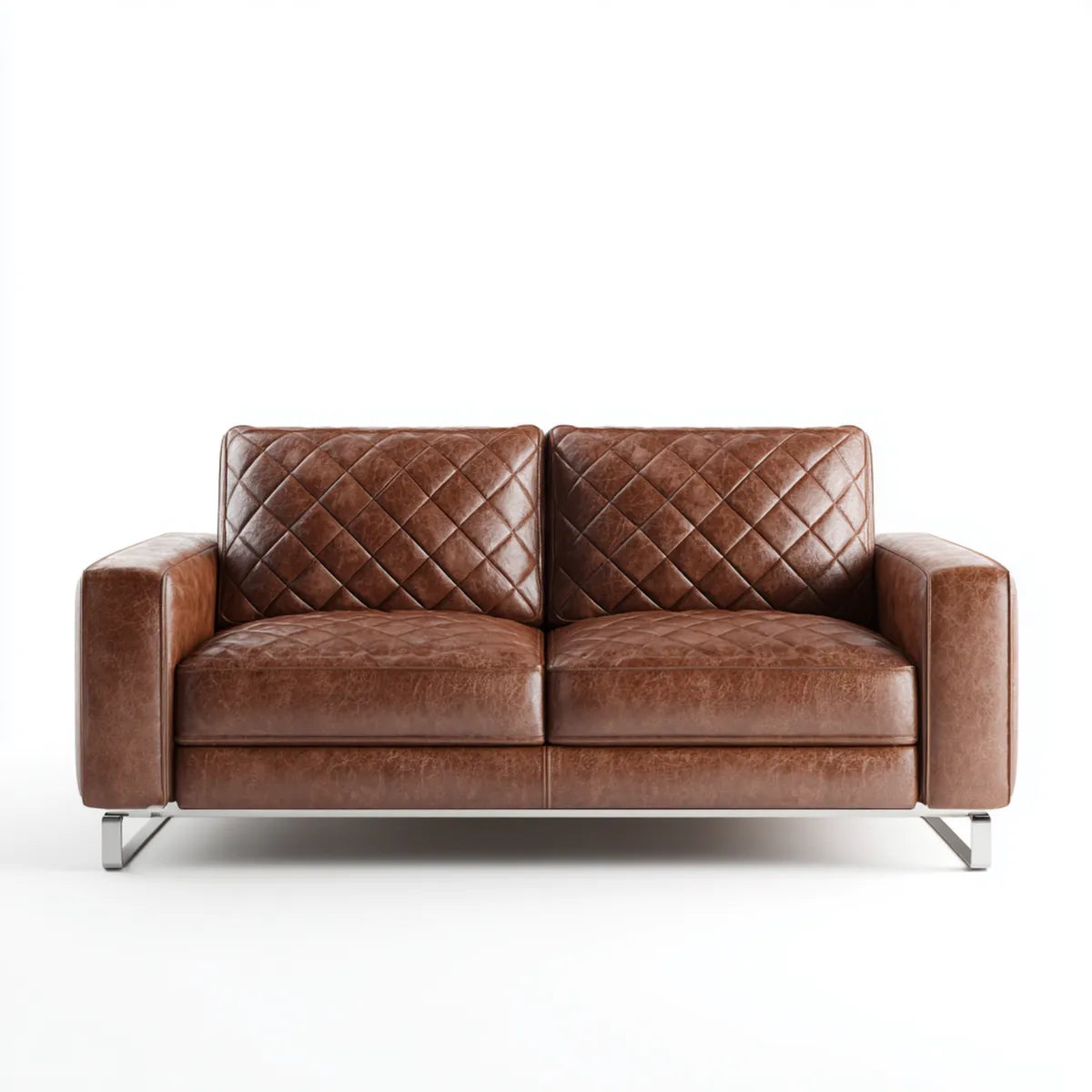 Sofa 2 brązowe fotele ze skóry syntetycznej PU pilotowane 160 x 88 cm, 160 x 88 x 88 cm