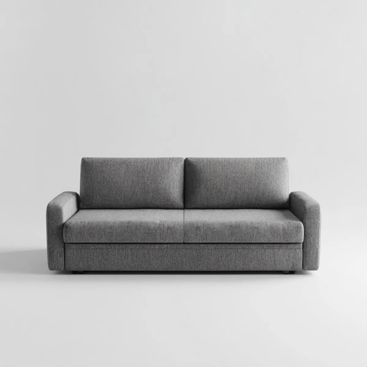 Sofa 2 umieszcza szary 160 x 85 cm x 85 cm w prostokątnym kształcie poliestru, 160 x 85 x 85 cm